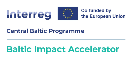 Interreg Central Baltic Programme, co-funded by the European Union. Baltic Impact Accelerator.